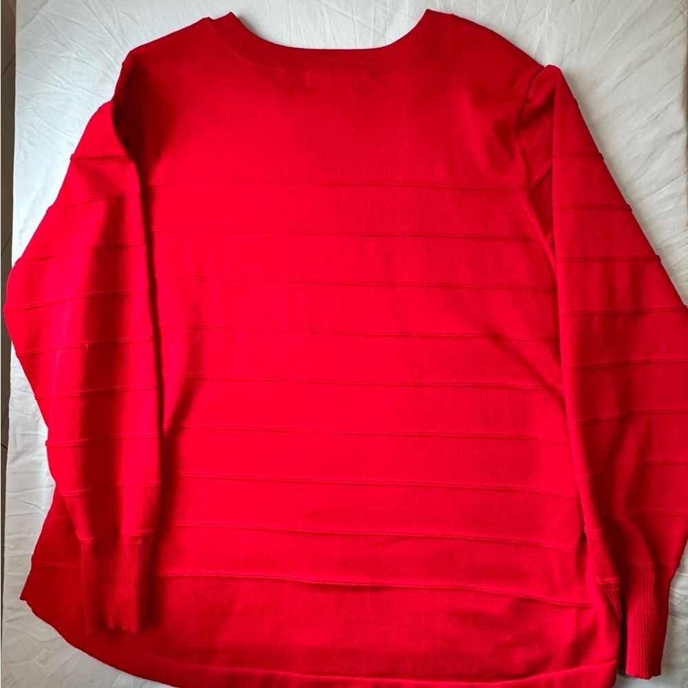 Liz Claiborne Bold Red Knit Top
